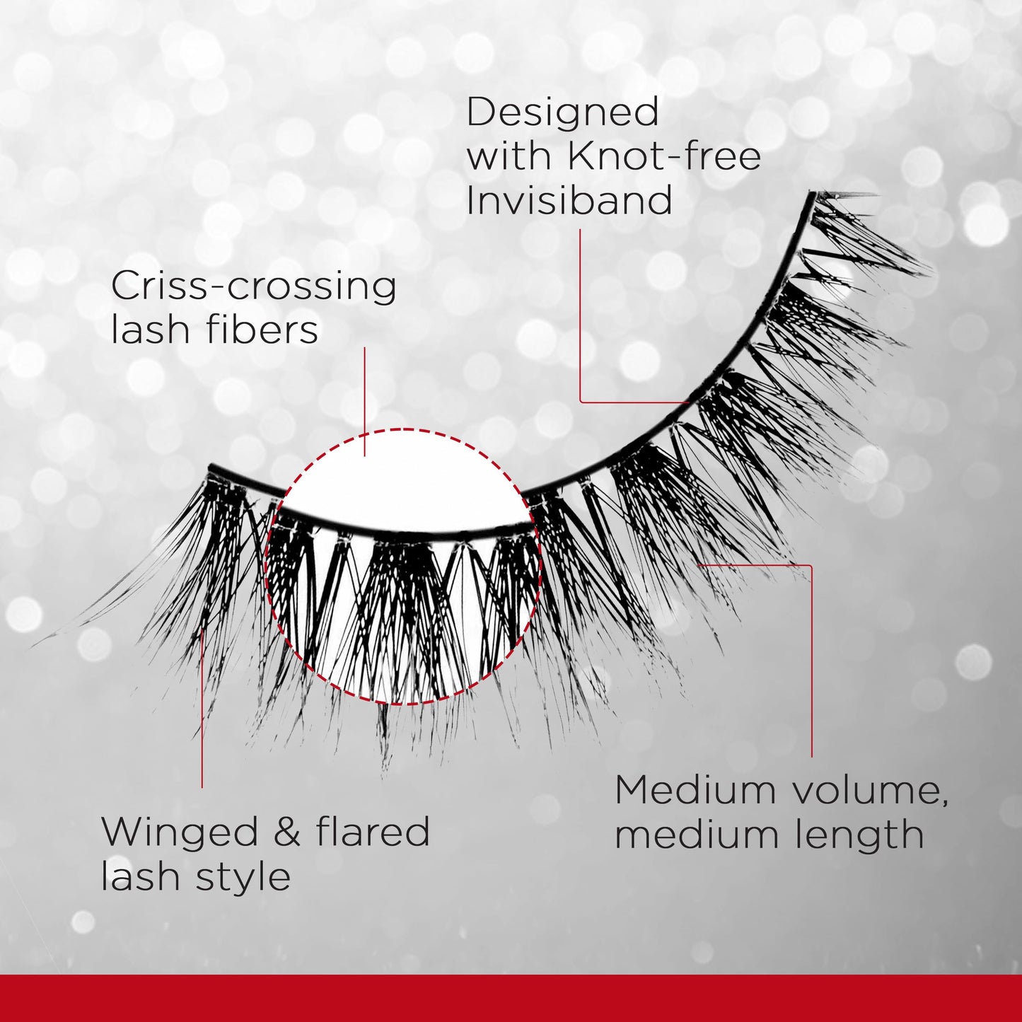 ARDELL Fauxmink Wispies, Luxuriously Lightweight With Invisiband Lashes