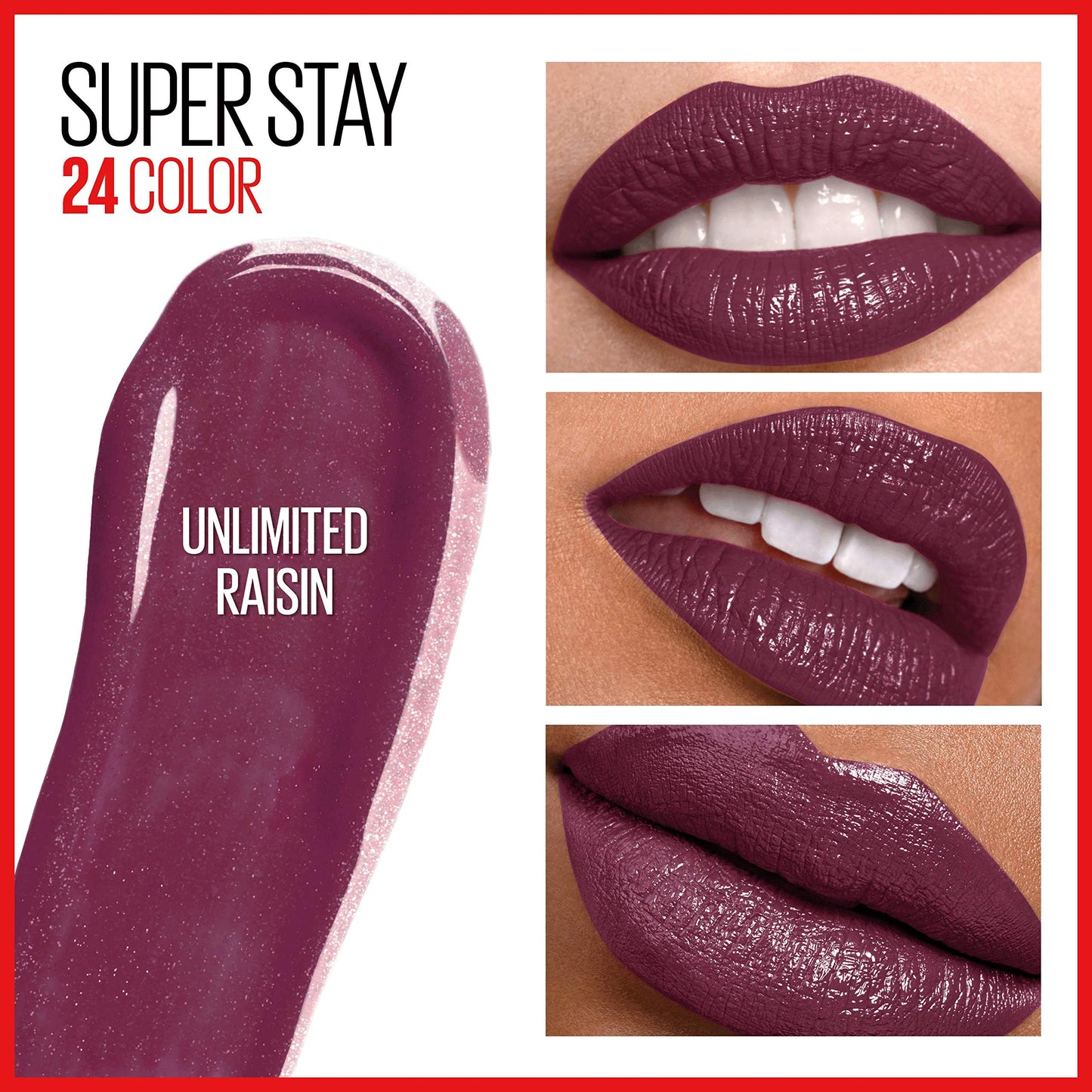 Maybelline SuperStay 24 2-Step Liquid Lipstick, Unlimited Raisin