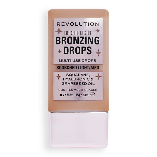 Revolution Bright Light Bronzing Drops, Sun-Kissed Finish, Bronze Scorched, 0.77 fl oz