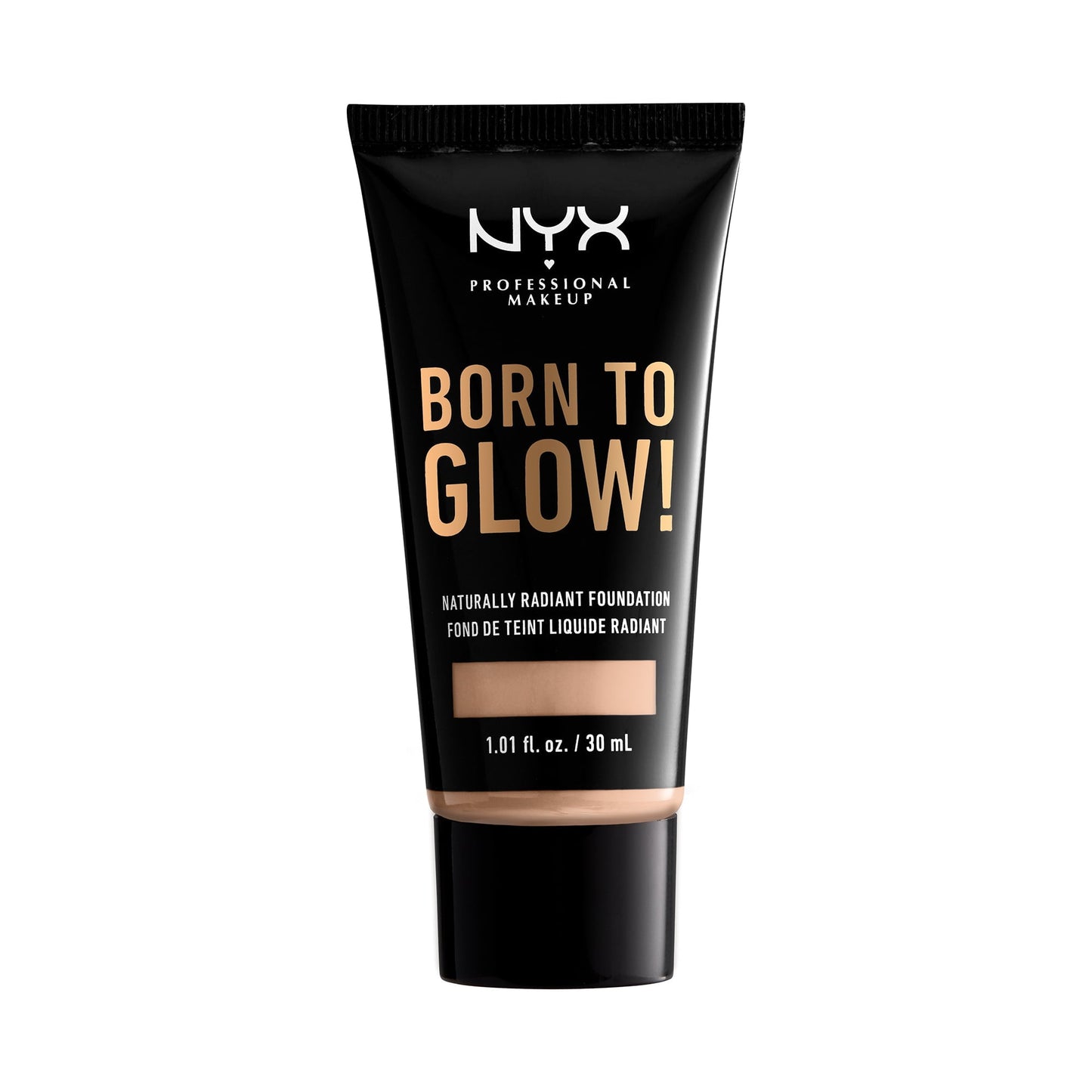 NYX Professional Makeup Born To Glow Naturally Radiant Foundation, Medium Coverage, Light