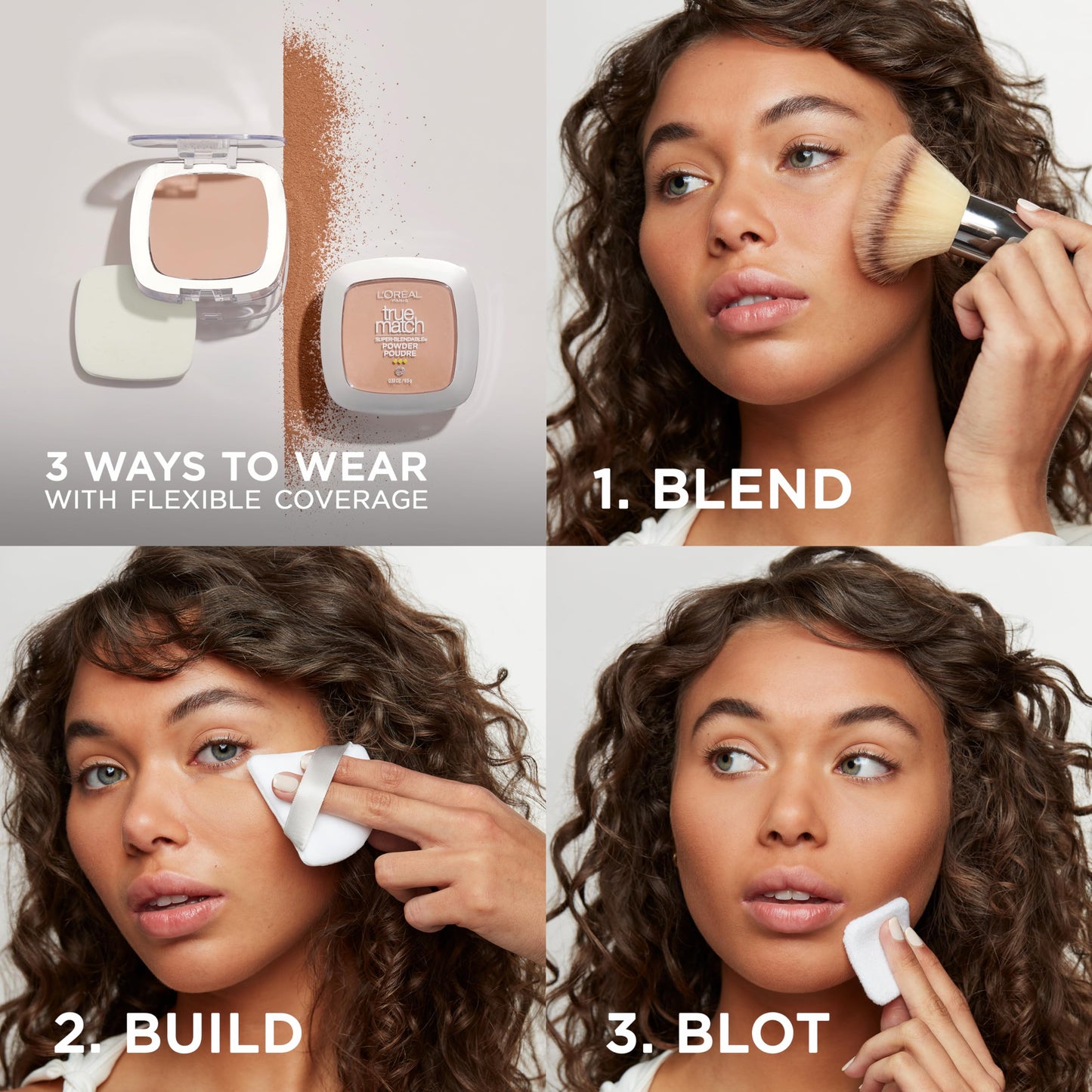 L'Oreal Paris True Match Super Blendable Powder, Classic Ivory, 0.33 oz