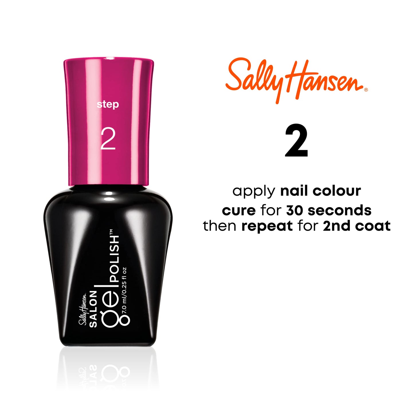 (Paquete de 2) Esmalte de uñas en gel Sally Hansen Paso 2, n.° 225 KOOK A MANGO 0.25 oz