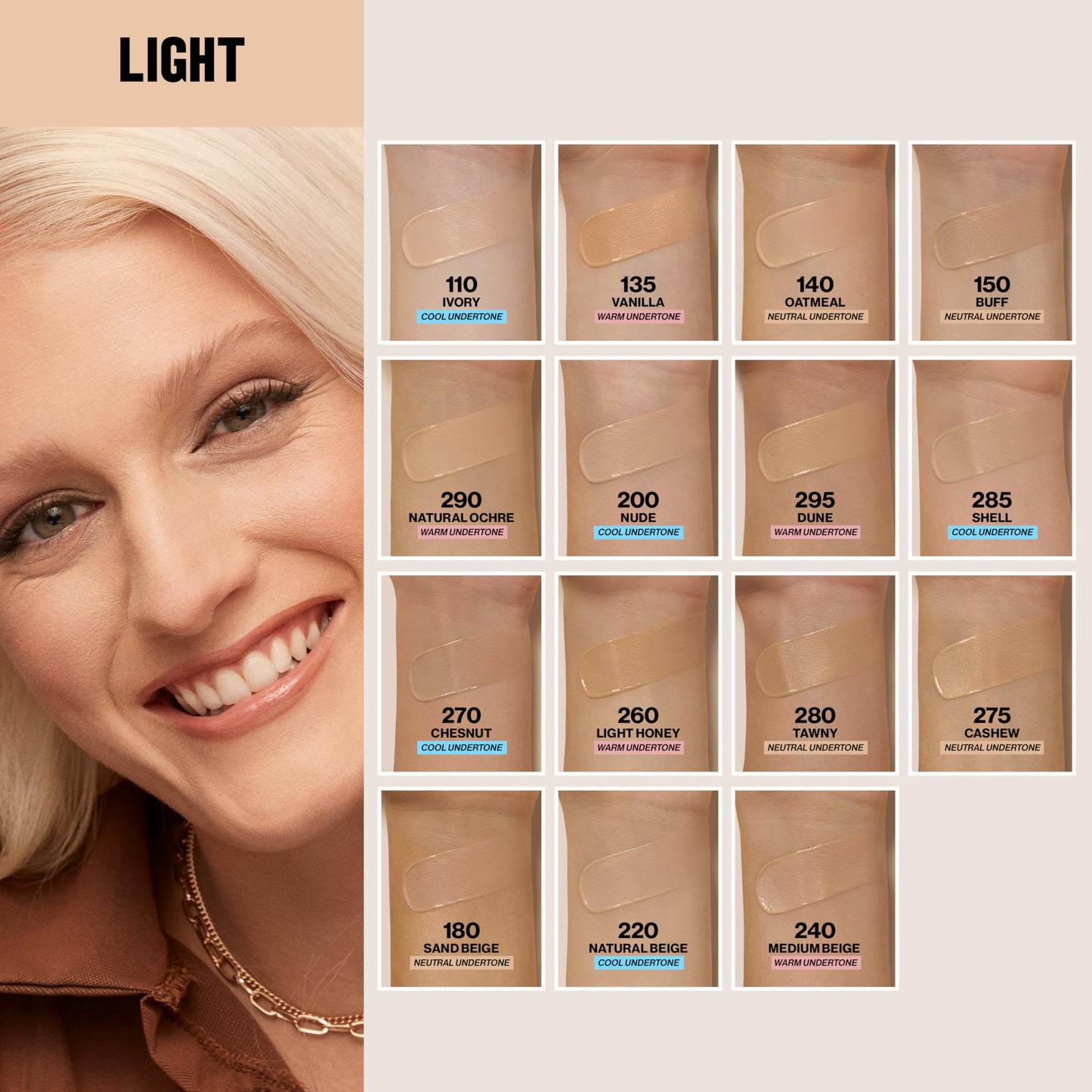 Revlon Liquid Foundation, ColorStay Face Makeup for Combination & Oily Skin, SPF 15, Medium-Full Coverage with Matte Finish, Light Honey (260), 1.0 oz