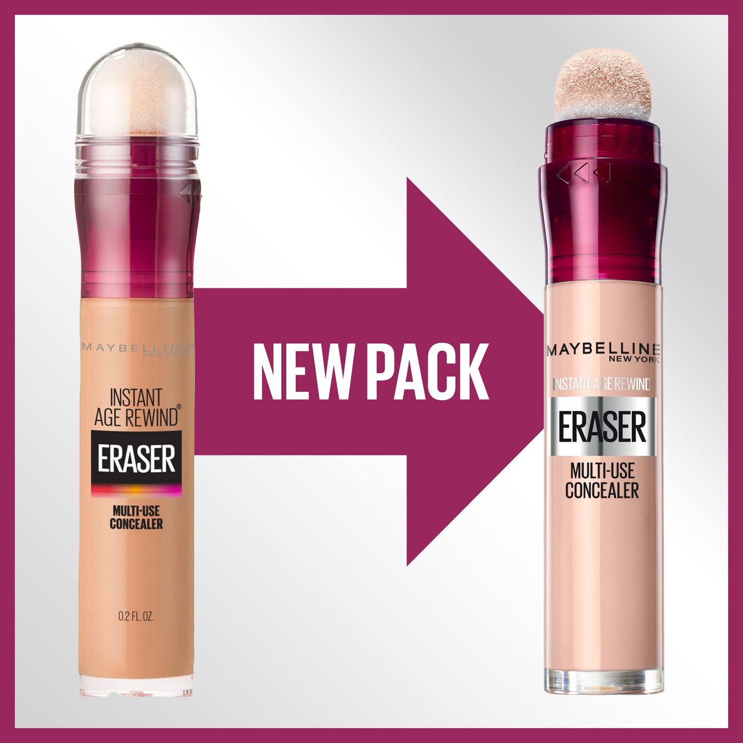 Maybelline Instant Age Rewind Eraser Dark Circles Treatment Concealer, 144 Caramel, 0.2 oz