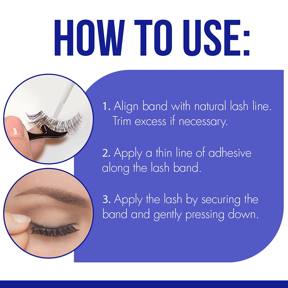 Adhesivo para pestañas postizas DUO Quick-Set Strip Lash: transparente, resistente al agua, de larga duración y secado rápido, 0.18 oz (paquete de 1)