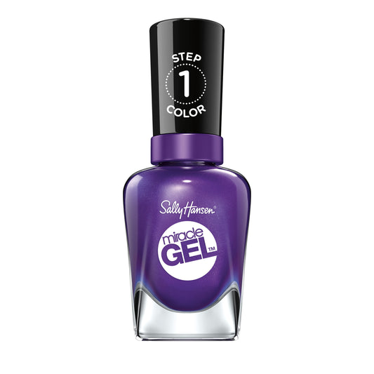 Sally Hansen Miracle Gel Nail Polish, Purplexed, 0.5 fl oz, No UV Lamp Needed