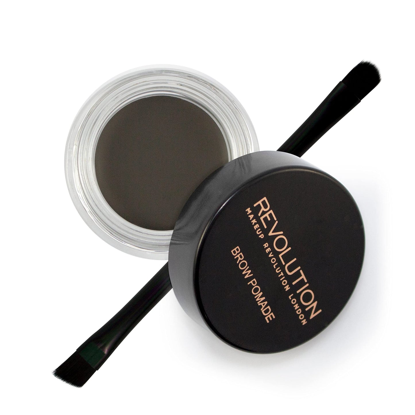 Makeup Revolution Brow Pomade, Waterproof Eyebrow Pomade, Long Lasting With Extreme Hold, Smudge-Proof, Vegan & Cruelty Free, Graphite, 2.5g