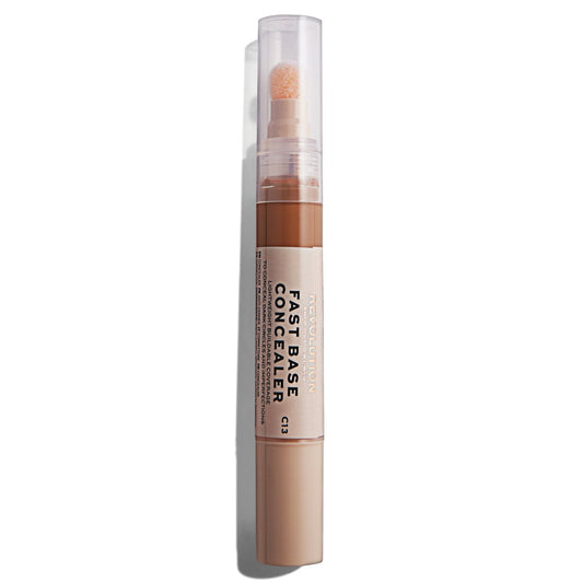Makeup Revolution - Fast Base Concealer For Women - C13 Tan Shade - Blemish Concealer Pen