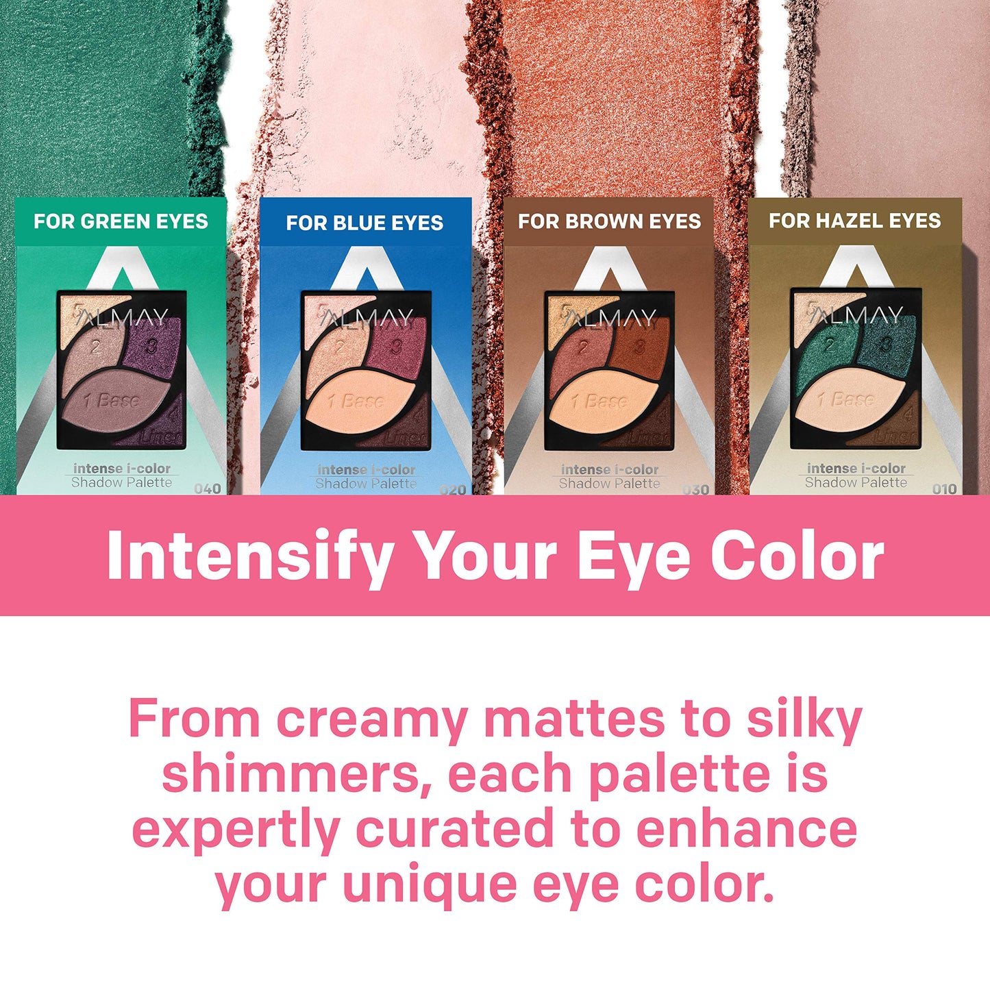 Almay Intense I-Color Eyeshadow Palette, Hypoallergenic, 010 Brown Eyes, 0.1 oz