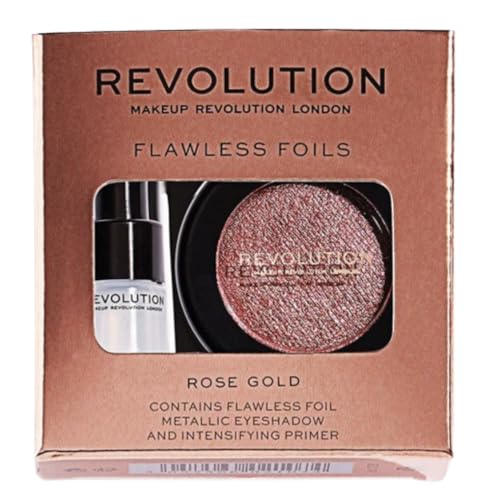 Makeup Revolution Flawless Foils Eye Shadow, Rose Gold