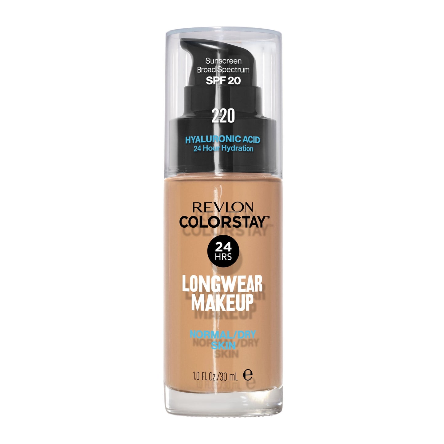 Revlon ColorStay Liquid Foundation Makeup, Normal/Dry Skin, SPF 20, 220 Natural Beige, 1 fl oz