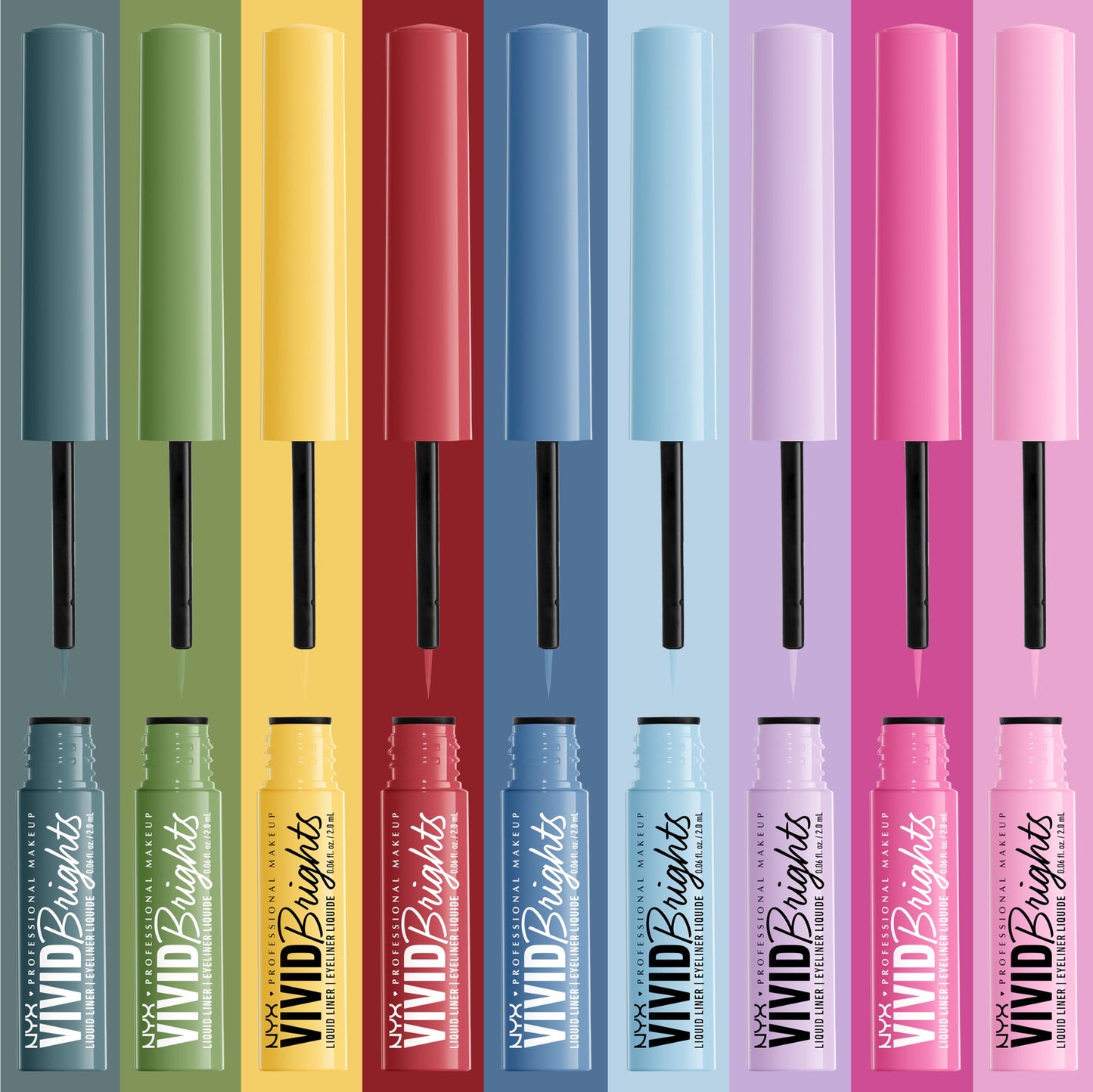 NYX Professional Makeup Vivid Brights Liquid Liner Eyeliner, Had Me At Yellow